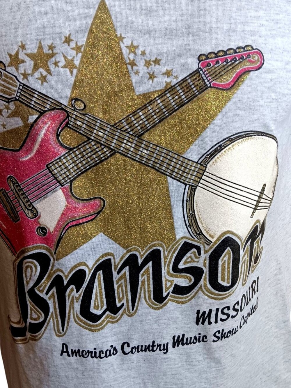 True Vintage T-shirt Medium Single Stitch Branson Missouri Fruit Loom 50/50  90s